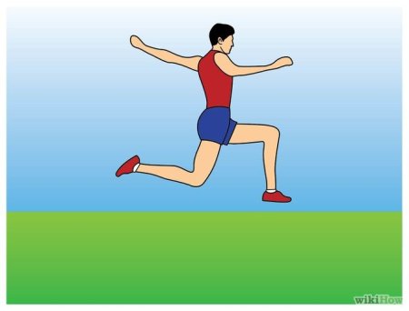 Прыжок с разбега рисунок