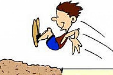 Прыжки в длину дети