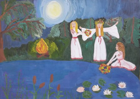 Праздник Иван Купала иллюстрации для детей