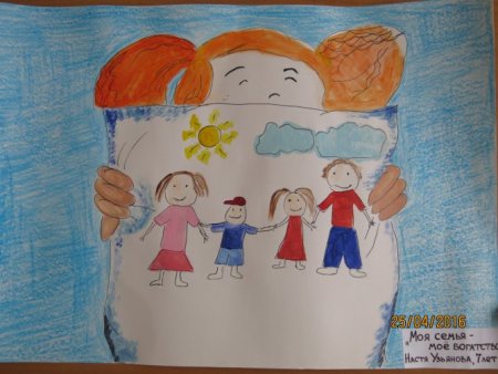 Конкурс детского рисунка на тему моя семья