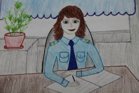 Конкурс рисунков мой папа полицейский