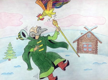 Золотой петушок из сказки Пушкина