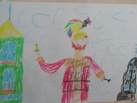 Золотой петушок рисование в подготовительной