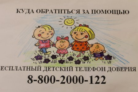 Раскраска телефон доверия для детей