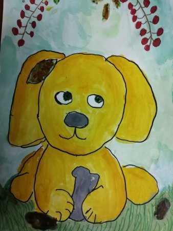 Аппликация мой Четвероногий друг