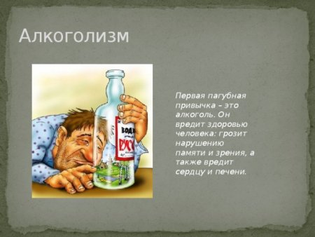 Вред алкоголя рисунок