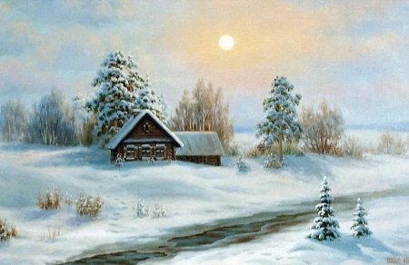 Художник Тед Блейлок зима
