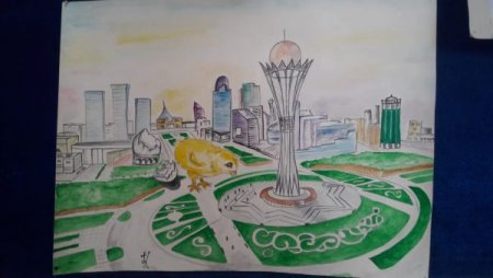 Выставка рисунков ко Дню независимости Казахстана