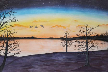 Родные пейзажи рисунки