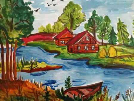 Рисунок на тему природа родного края