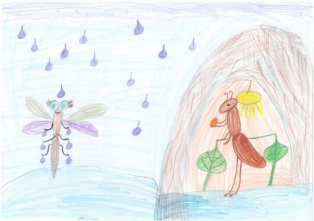 Сказка Стрекоза и муравей