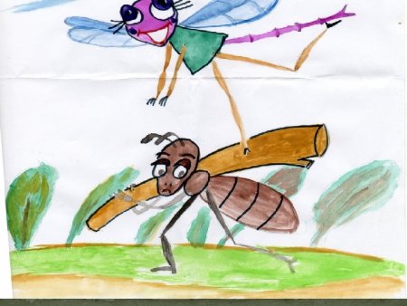 Муравей из басни Крылова