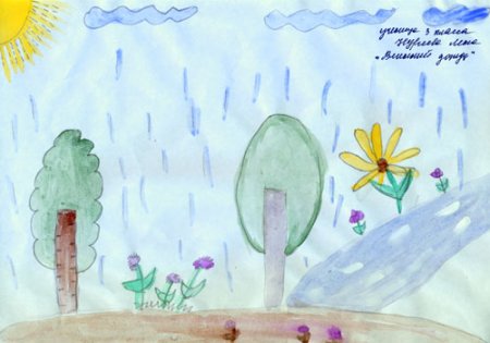 Иллюстрация к стихотворению весенний дождь Афанасий Афанасьевич Фет