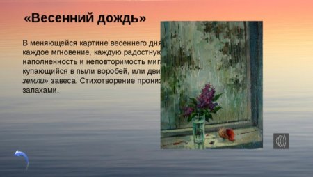 Рисунок к стихотворению Фета весенний дождь