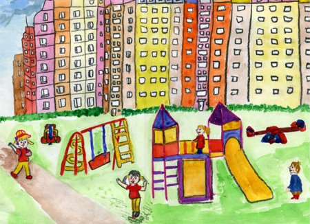 Рисунок на тему мой город