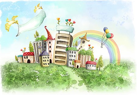 Мультяшный город