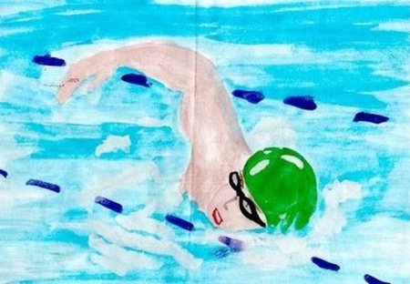 Детские рисунки на тему спорт
