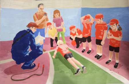 Рисунок на спортивную тематику