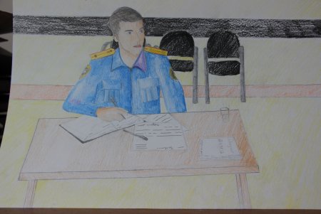 Рисунок ко Дню полиции