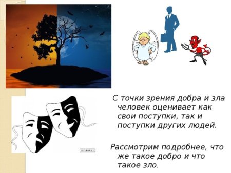 Добро и зло рисунок