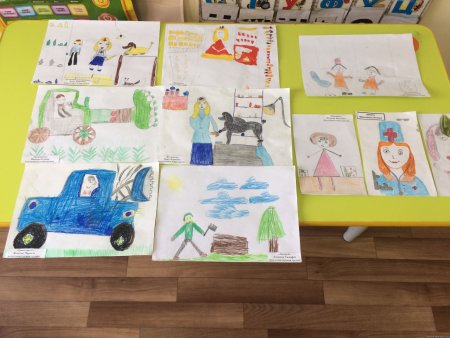 Рисование профессии старшая группа