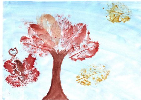 Рисунок до свидания осень