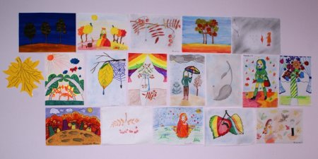 Рисунок на тему до свидания лето Здравствуй осень