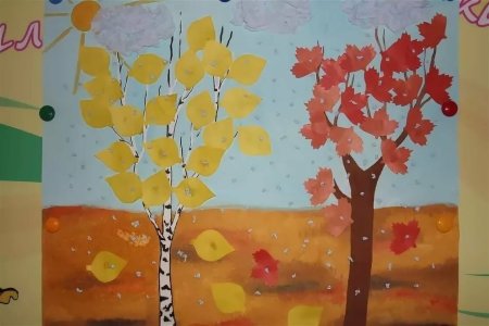 Рисование осени в подготовительной группе детского сада