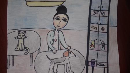 Рисунок на тему ветеринар