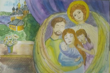 День семьи любви и верности рисунки