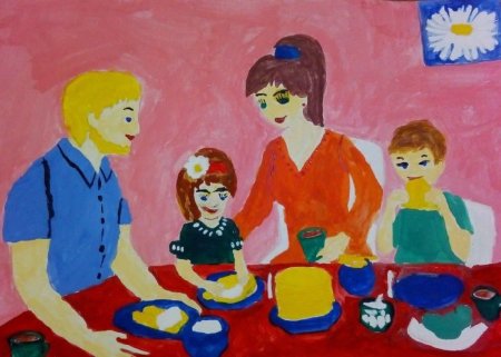 День семьи любви и верности рисунки