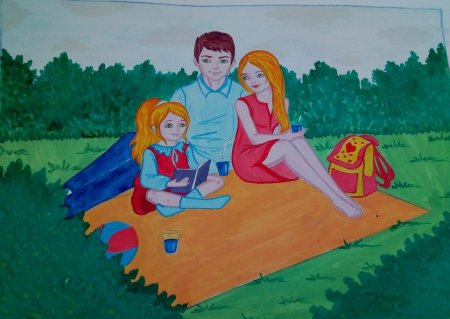 День семьи рисование