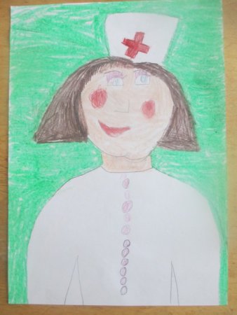Рисование на тему медсестра в детском