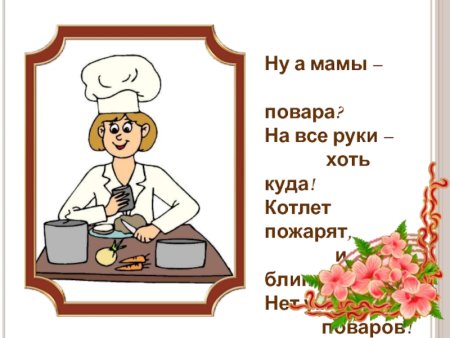 Плакаты по профессии повар