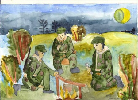 Рисунок на тему война