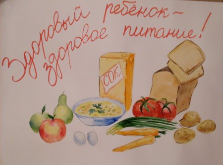 Рисунок на тему здоровое питание