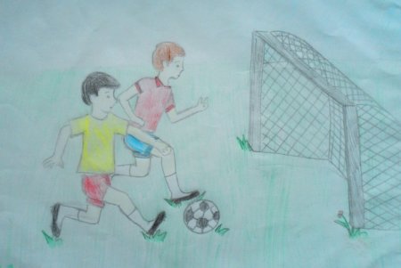 Рисунок спорт футбол