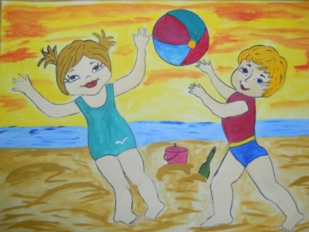 Рисунок на тему мое счастливое детство