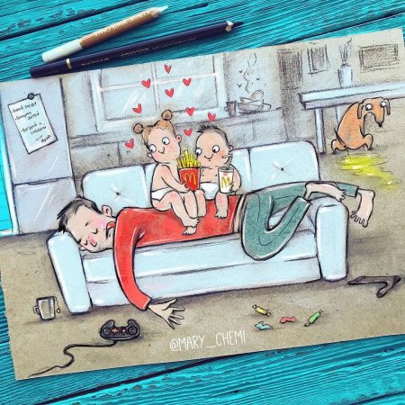 Смешные иллюстрации семейной жизни