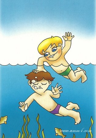 Безопасность на воде рисунки детей