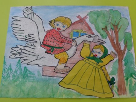 Сказка гуси лебеди картинки раскраски