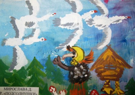 Народная сказка гуси лебеди