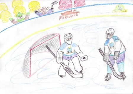 Рисунок на тему хоккей