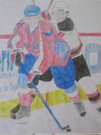 Хоккей детские рисунки