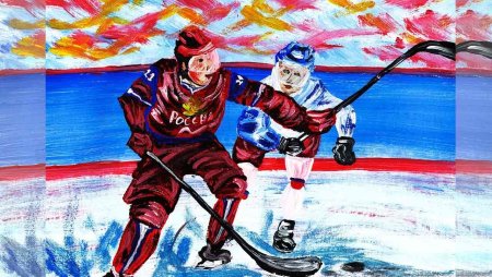 Раскраска хоккей Овечкин