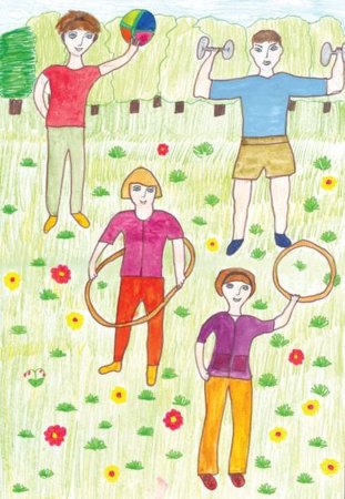 Плакат на день здоровья