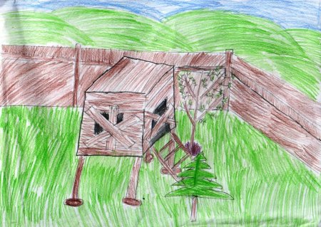 Рисунок к рассказу Тимур и его команда