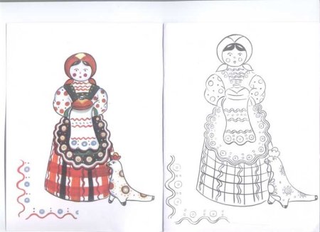 Туринская Матрешка роспись