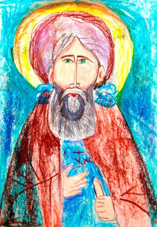 Детство преподобного Сергия Радонежского рисунок