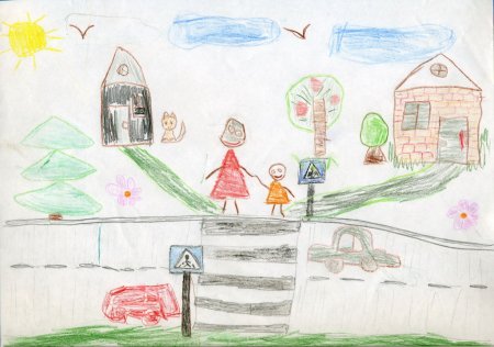 Детские рисунки на тему детский сад